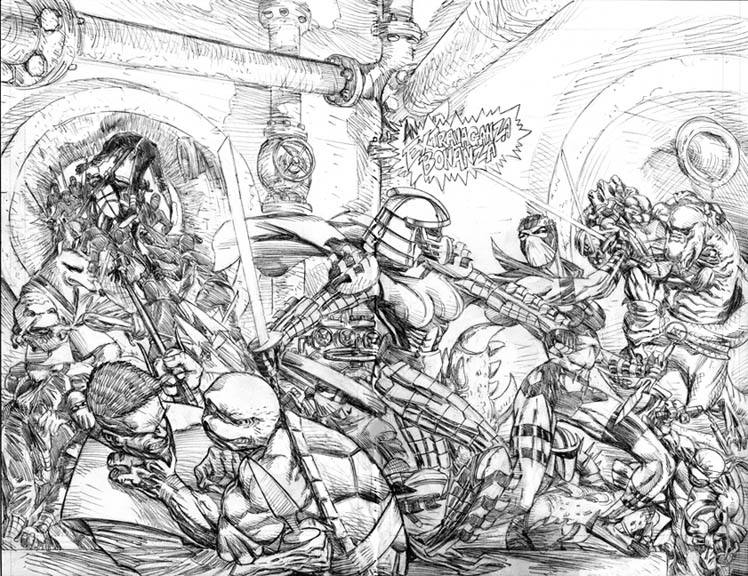 Kevin Eastman inking Frank Fosco - The Technodrome Forums