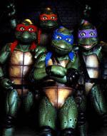 The TMNT III bunch strike a pose